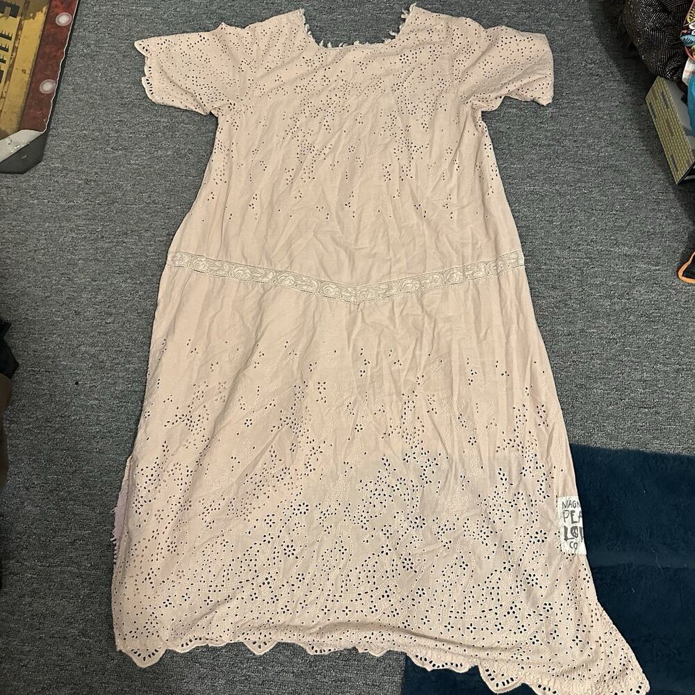 Magnolia Pearl Eyelet VIRGIE Dress Embroidered Birds Color Molly Gorgeous! - Picture 3 of 8